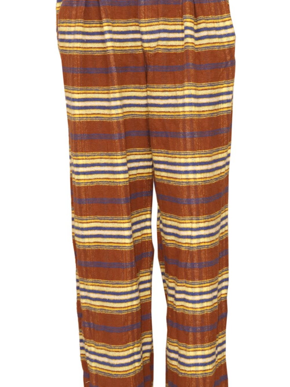 Free People Preppy Plaid Pull On Trousers Pants Striped Printed Straight Leg XS - Picture 6 of 10